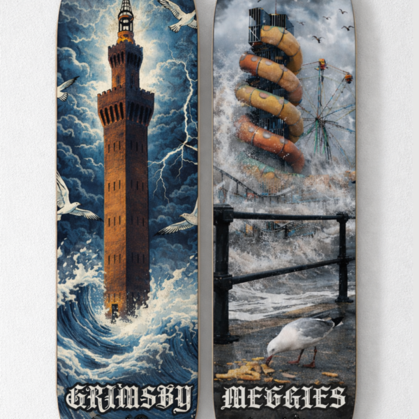 "gy & meggies" skateboard decks